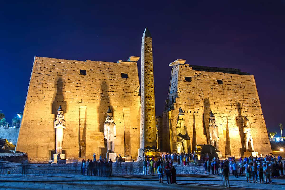Luxor Temple illuminated